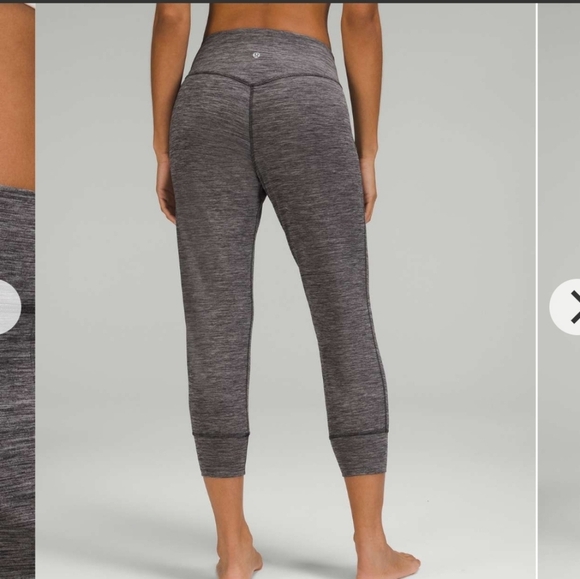 Lululemon Align Joggers 24" Crop Pants Heathered Black Grey Size 4 - Picture 2 of 16